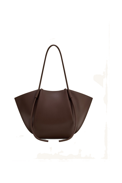 Nala Wide Tote Bag - Deep Brown