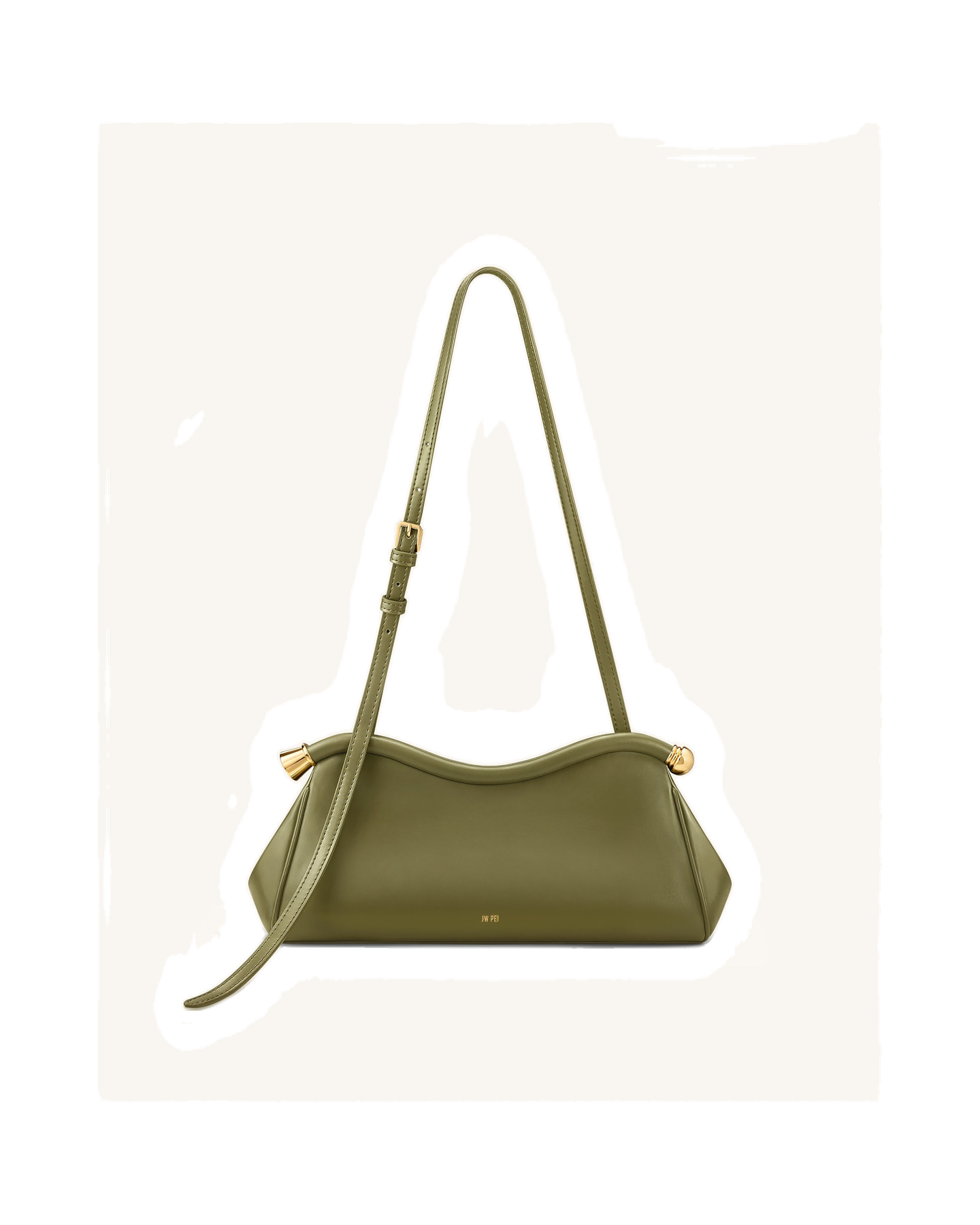 Naomi Curved Shoulder Bag - Blue Denim
