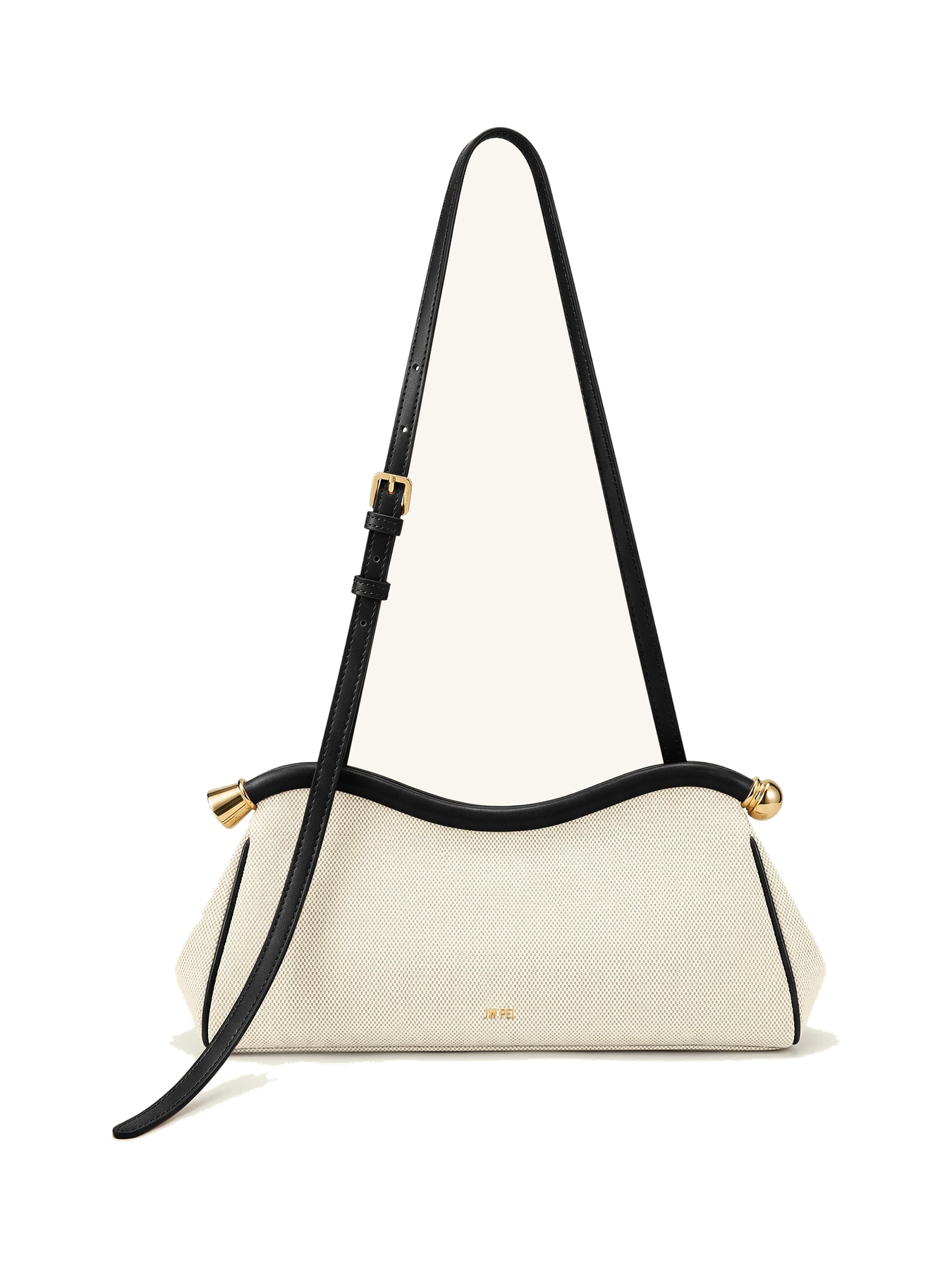 Naomi Curved Shoulder Bag - Blue Denim
