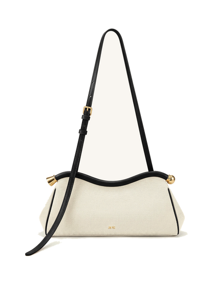 Naomi Curved Shoulder Bag - Blue Denim