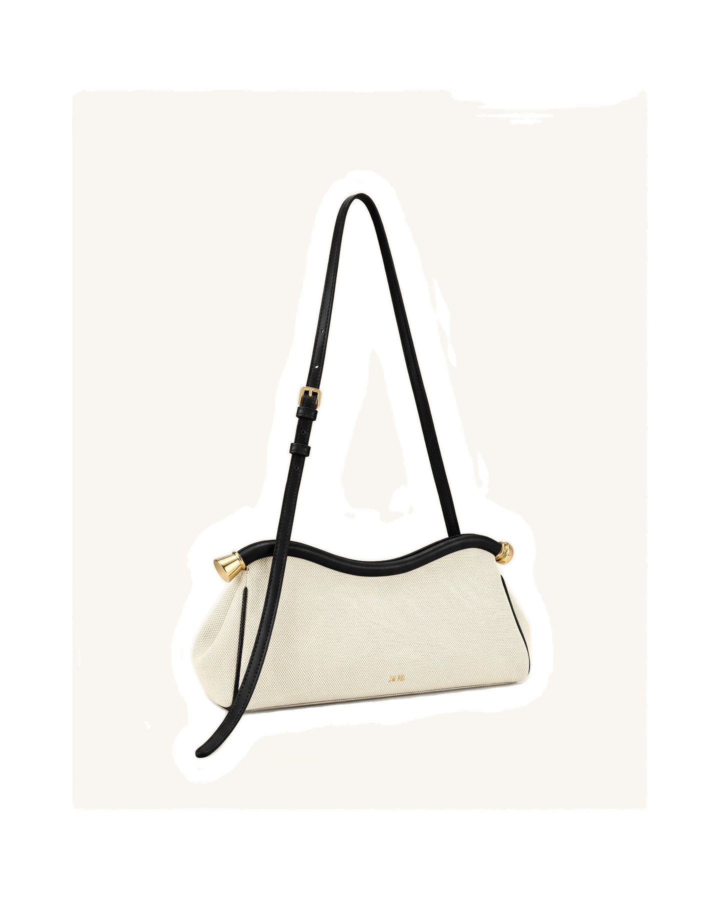 Naomi Curved Shoulder Bag - Blue Denim