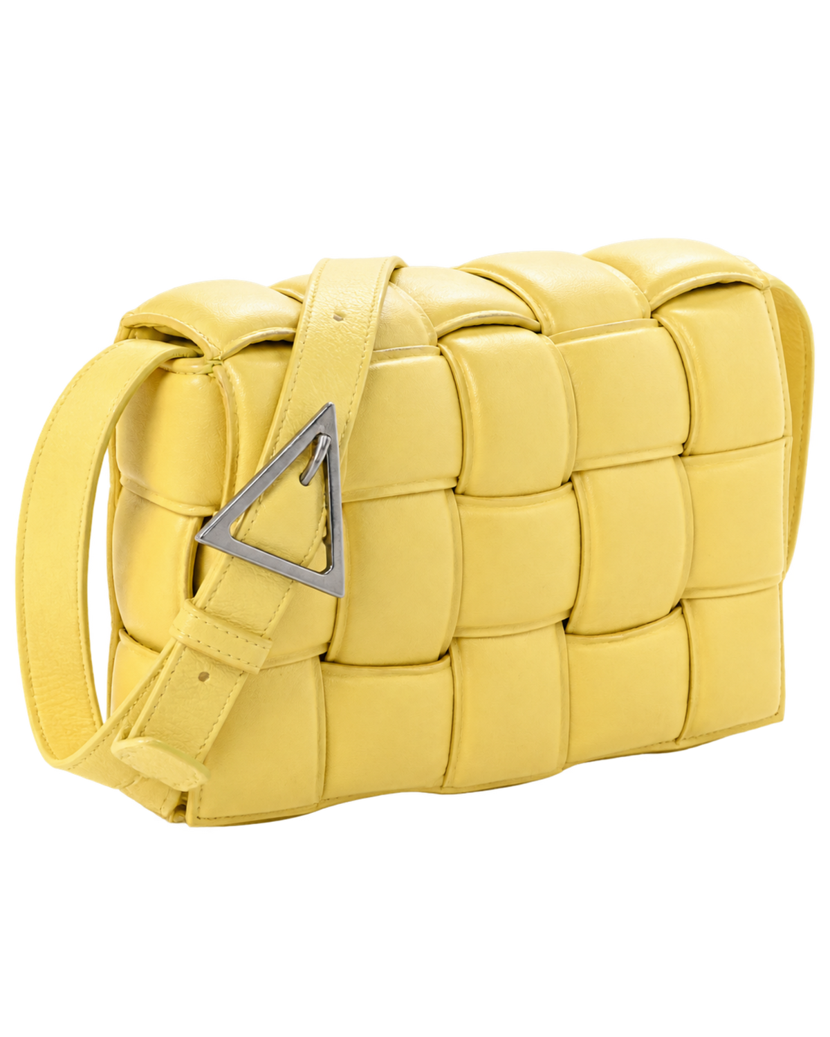 Nappa Maxi Intreccio Padded Cassette Crossbody Bag Sherbert