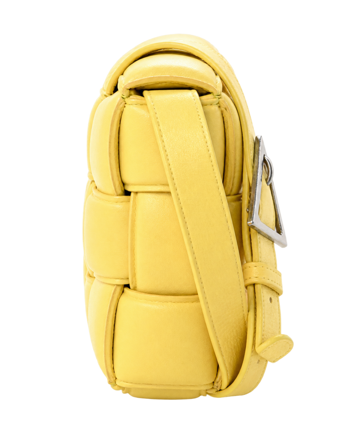 Nappa Maxi Intreccio Padded Cassette Crossbody Bag Sherbert