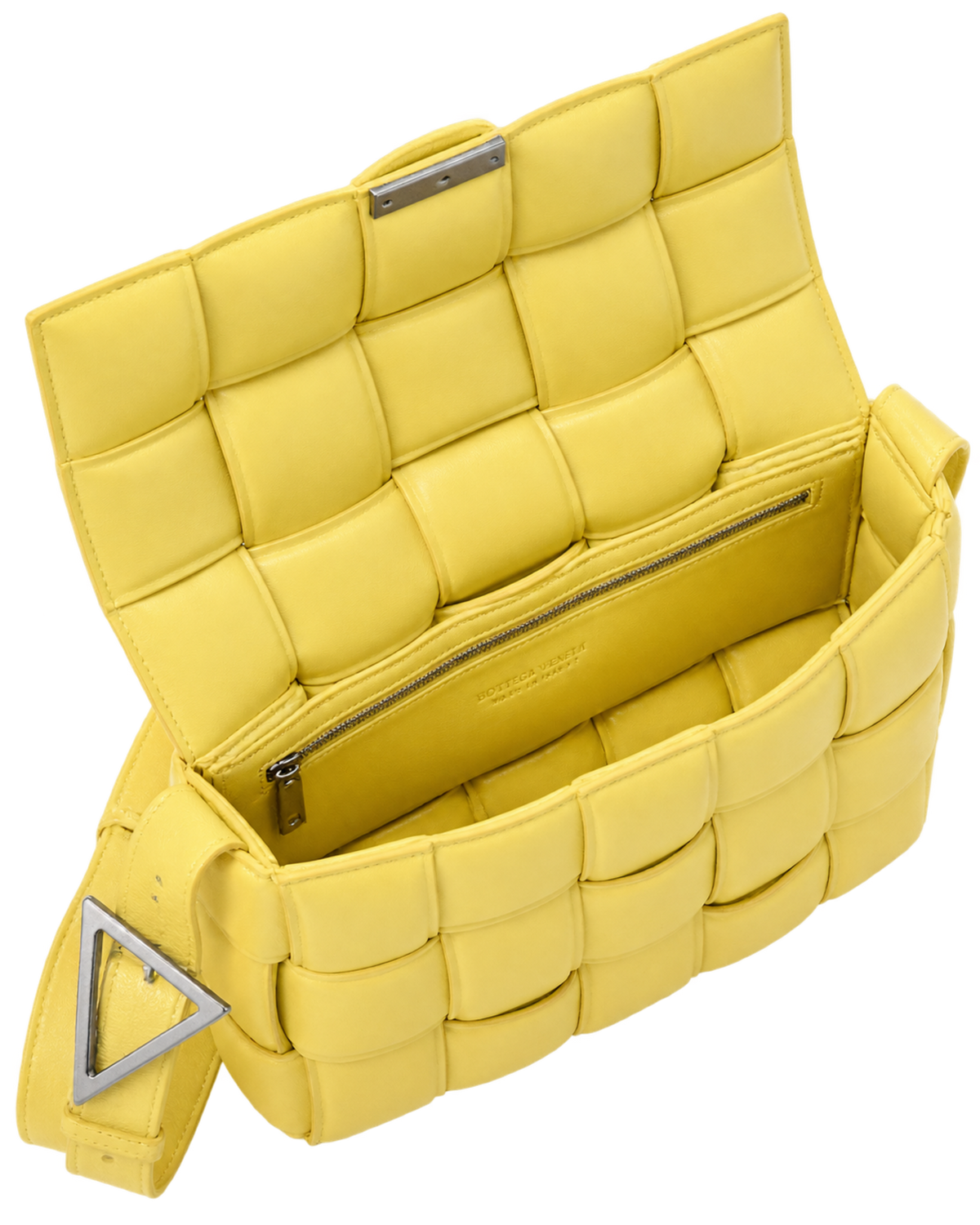Nappa Maxi Intreccio Padded Cassette Crossbody Bag Sherbert