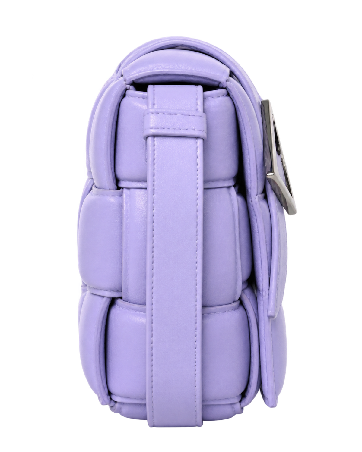 Nappa Maxi Intreccio Padded Cassette Crossbody Bag Wisteria
