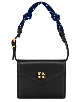 Nappa Wallet On Strap Black Baltic
