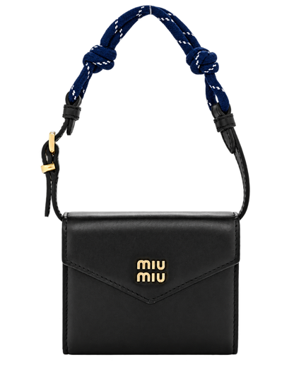 Nappa Wallet On Strap Black Baltic