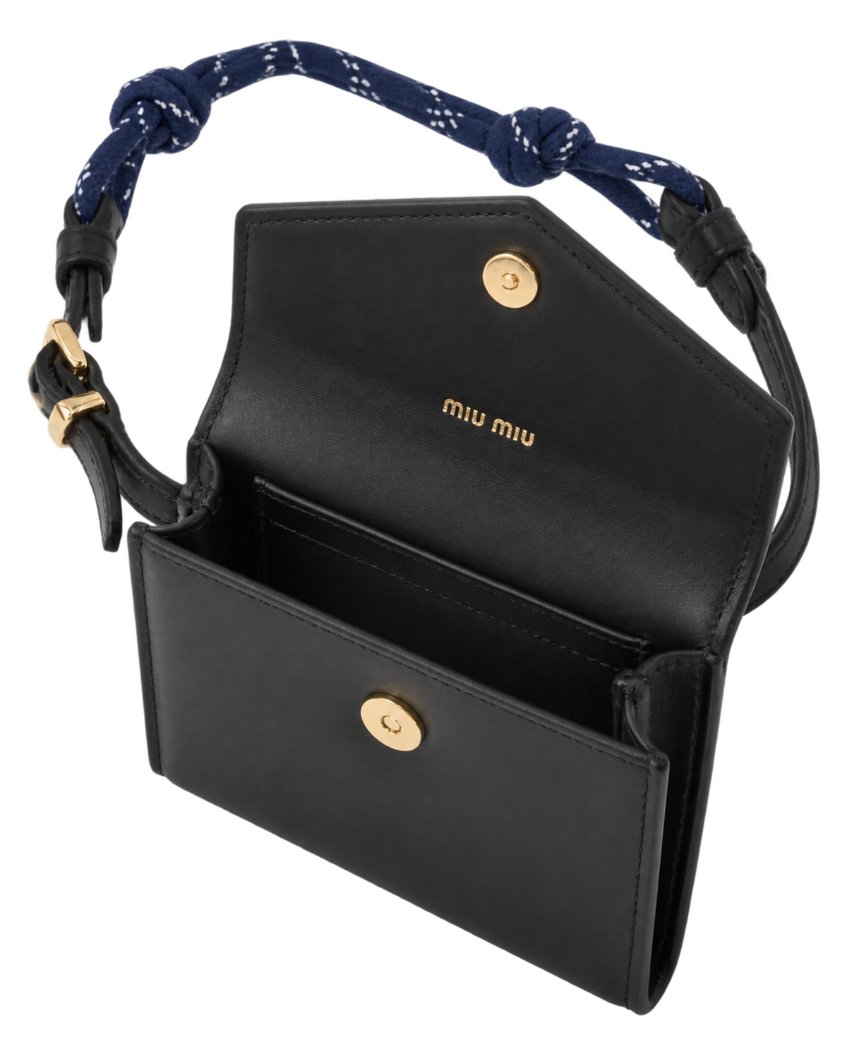 Nappa Wallet On Strap Black Baltic