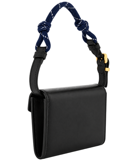 Nappa Wallet On Strap Black Baltic