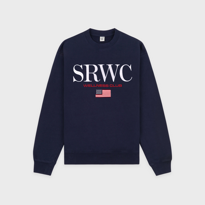 Nautical Embroidered Crewneck - Navy