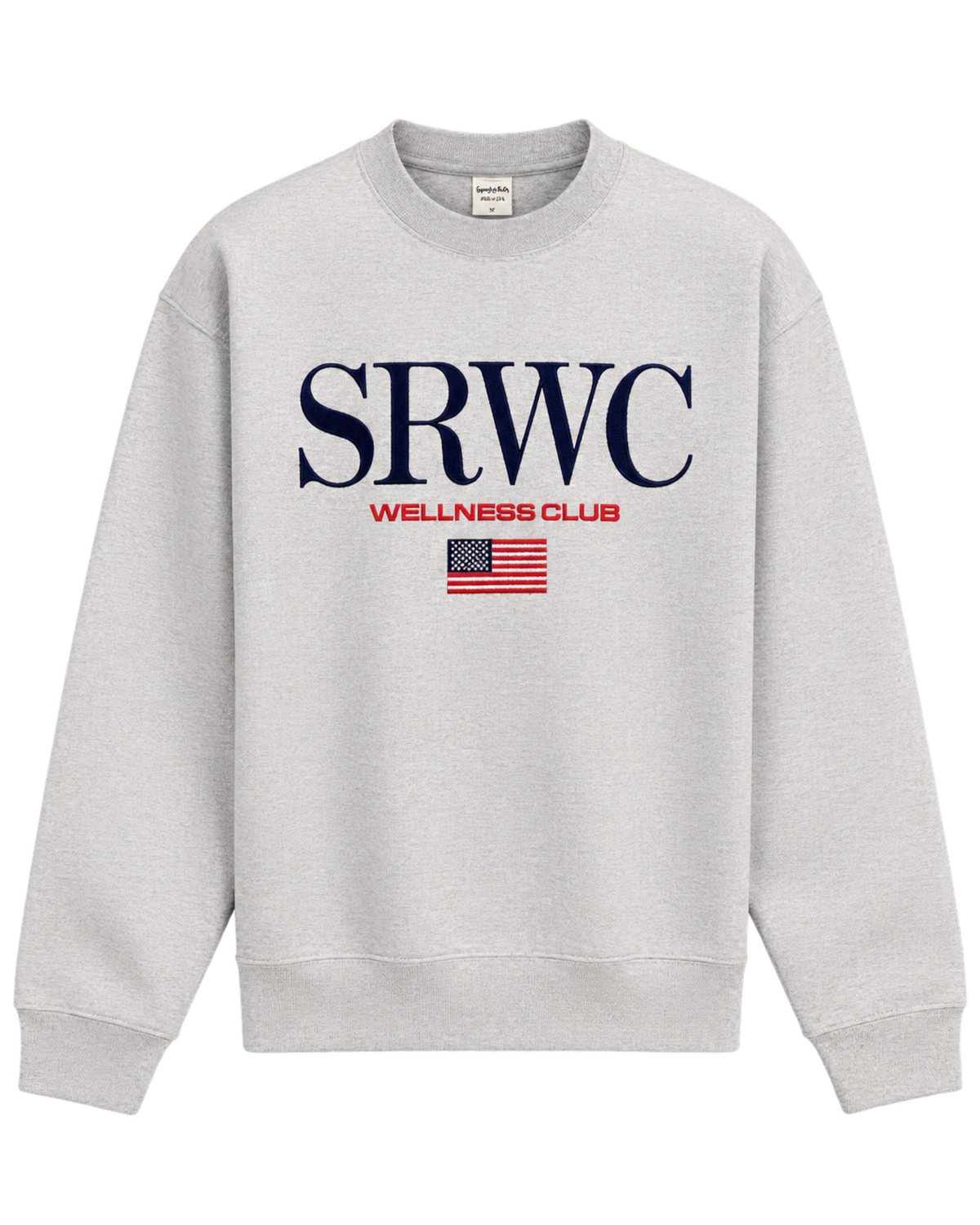 Nautical Embroidered Crewneck - Heather Gray