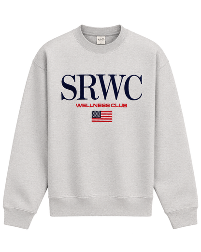Nautical Embroidered Crewneck - Heather Gray