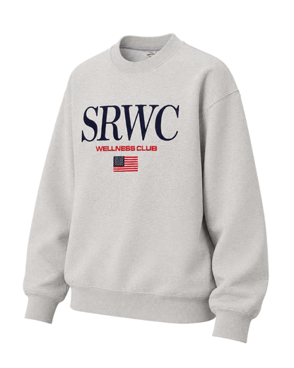 Nautical Embroidered Crewneck - Heather Gray
