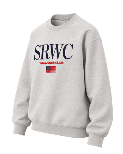 Nautical Embroidered Crewneck - Heather Gray