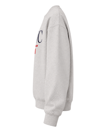 Nautical Embroidered Crewneck - Heather Gray
