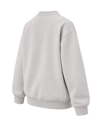 Nautical Embroidered Crewneck - Heather Gray