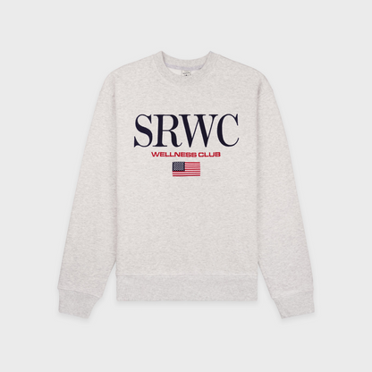 Nautical Embroidered Crewneck - Heather Gray