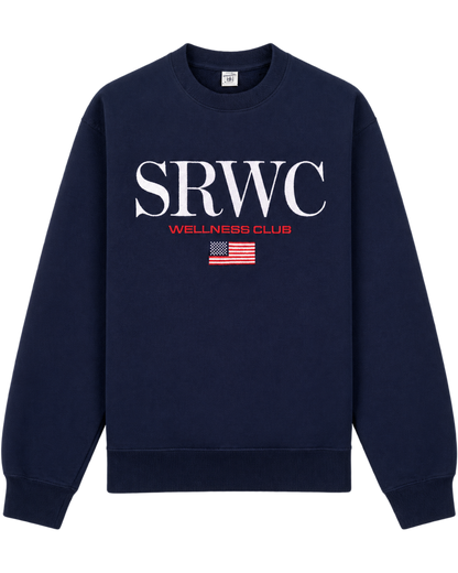 Nautical Embroidered Crewneck - Navy