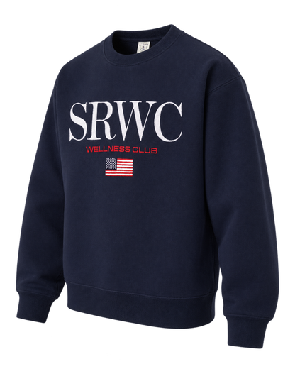 Nautical Embroidered Crewneck - Navy