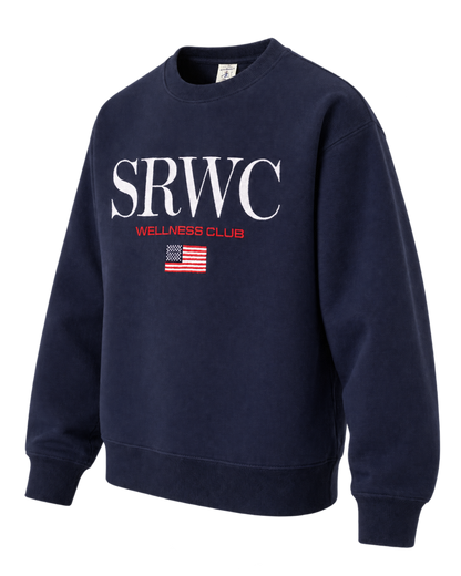 Nautical Embroidered Crewneck - Navy