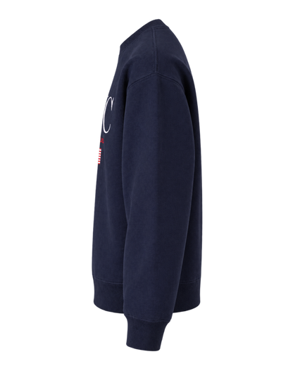 Nautical Embroidered Crewneck - Navy