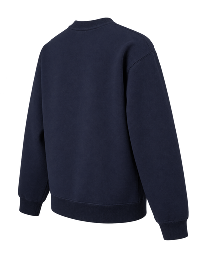 Nautical Embroidered Crewneck - Navy