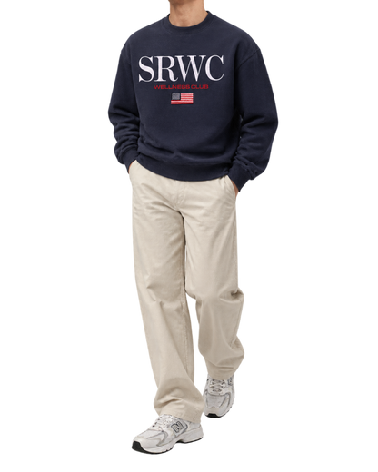 Nautical Embroidered Crewneck - Navy