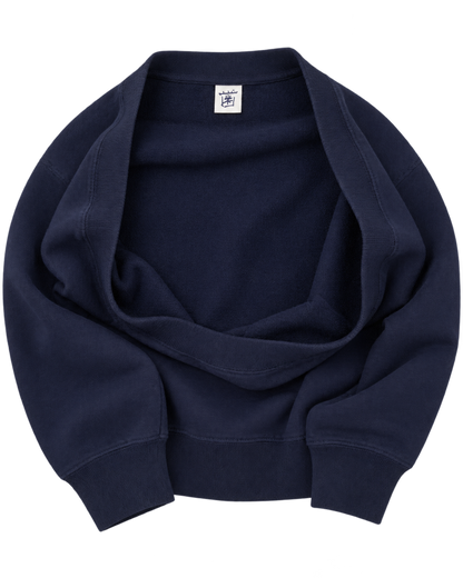 Nautical Embroidered Crewneck - Navy