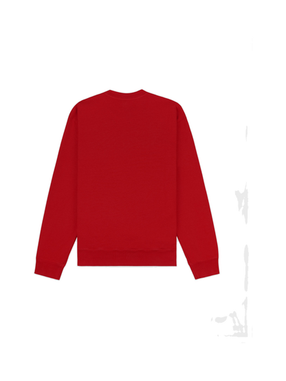 Nautical Embroidered Crewneck - Ruby/Navy
