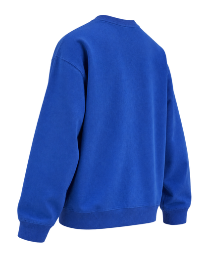 Nautical Embroidered Crewneck - Team Blue/White