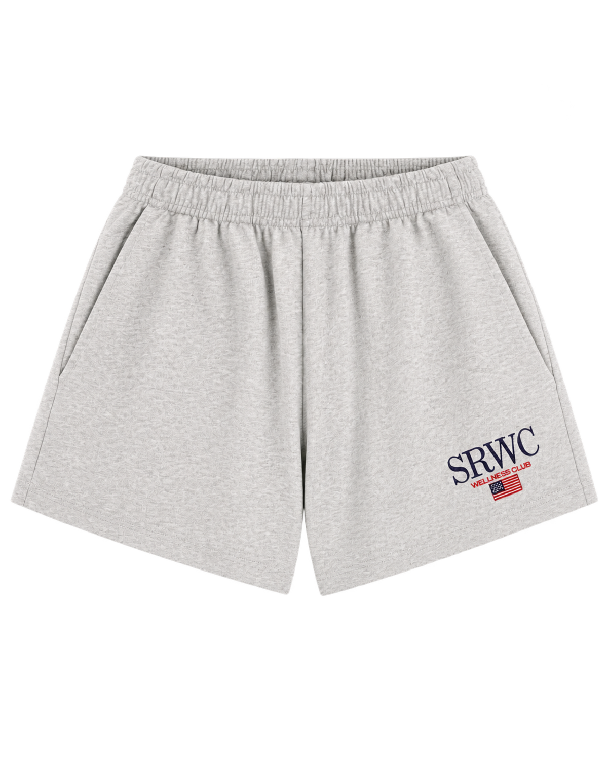 Nautical Embroidered Disco Short - Heather Gray