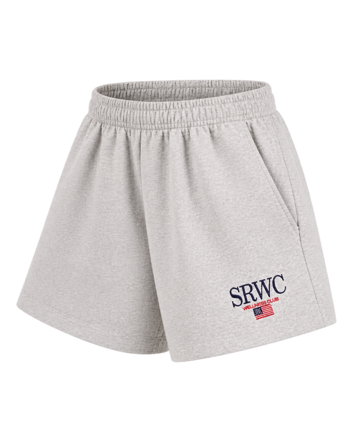 Nautical Embroidered Disco Short - Heather Gray