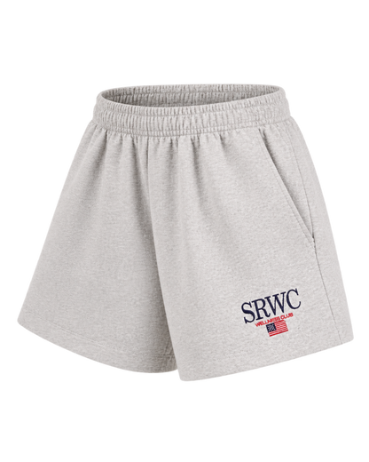Nautical Embroidered Disco Short - Heather Gray