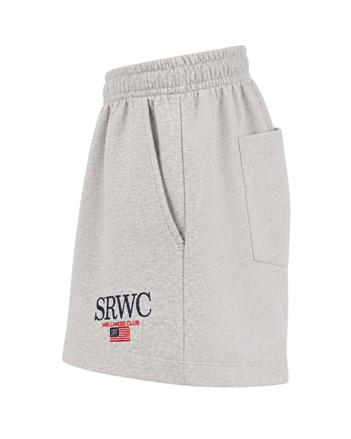 Nautical Embroidered Disco Short - Heather Gray