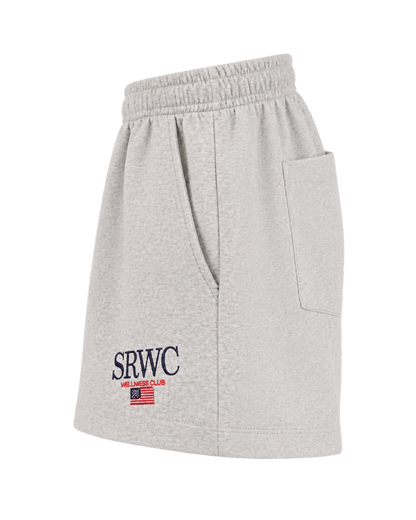 Nautical Embroidered Disco Short - Heather Gray