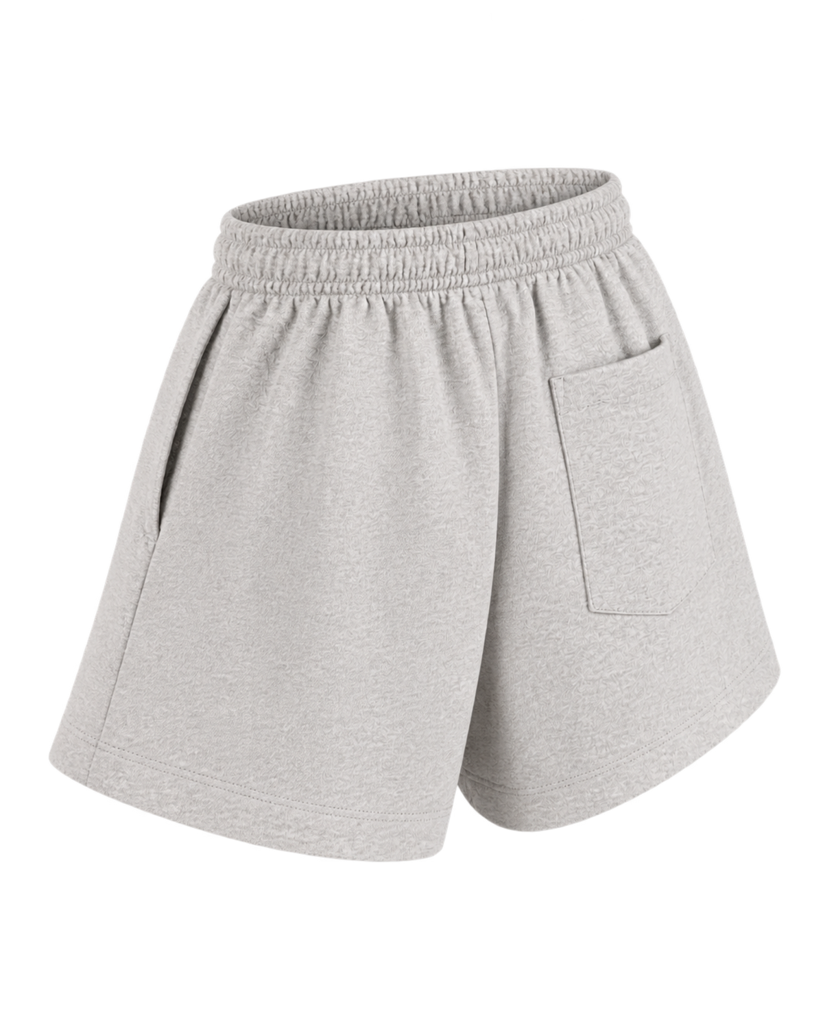 Nautical Embroidered Disco Short - Heather Gray
