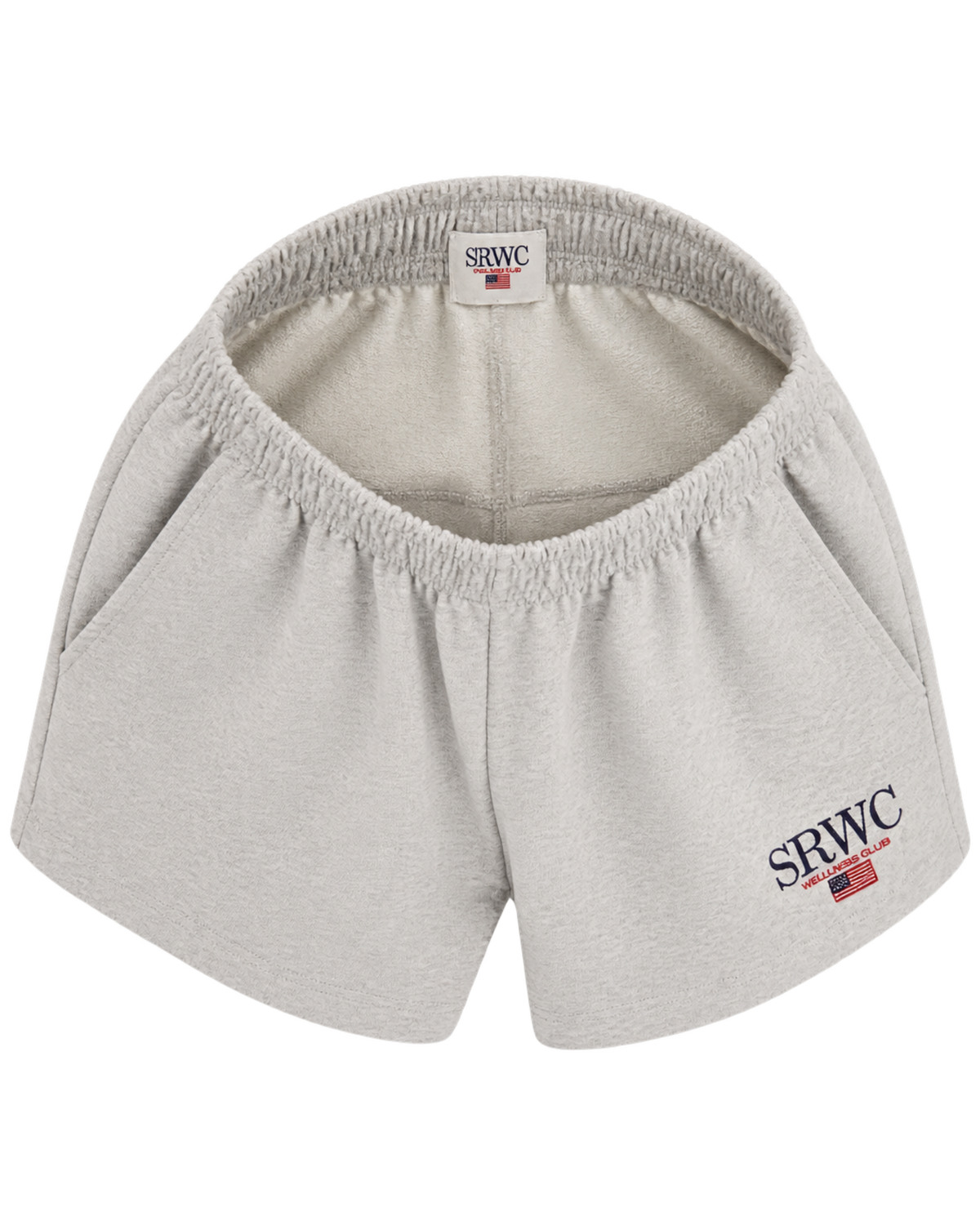 Nautical Embroidered Disco Short - Heather Gray