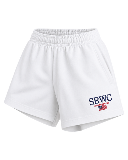 Nautical Embroidered Disco Short - White