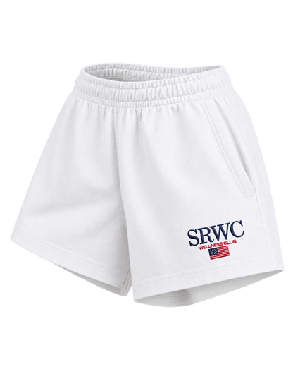 Nautical Embroidered Disco Short - White