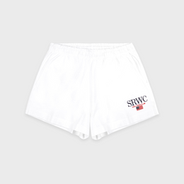 Nautical Embroidered Disco Short - White