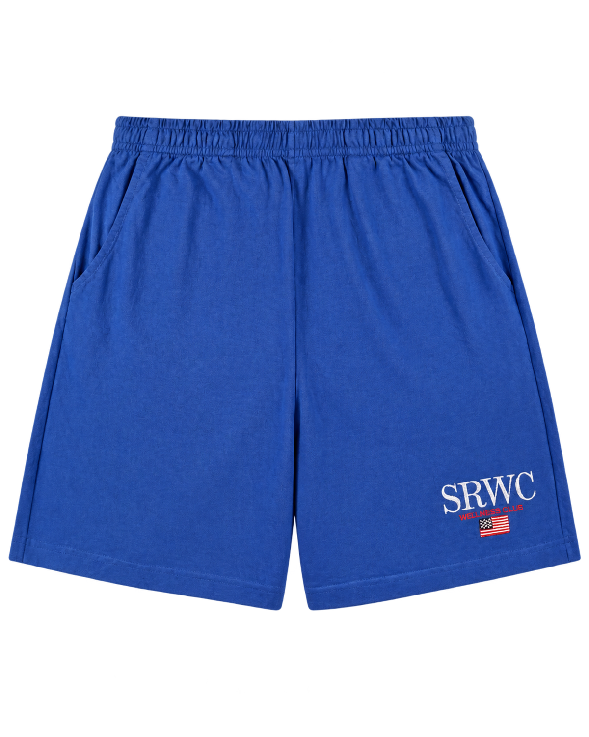 Nautical Embroidered Gym Short - Team Blue/White