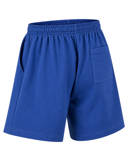 Nautical Embroidered Gym Short - Team Blue/White