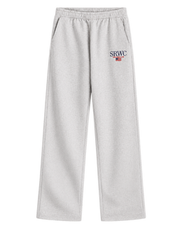 Nautical Embroidered Wide Sweatpant - Heather Gray