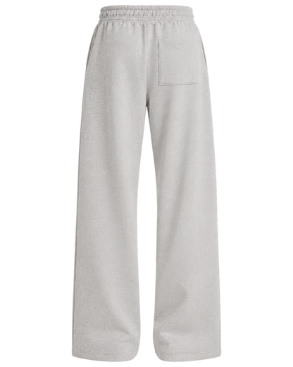 Nautical Embroidered Wide Sweatpant - Heather Gray