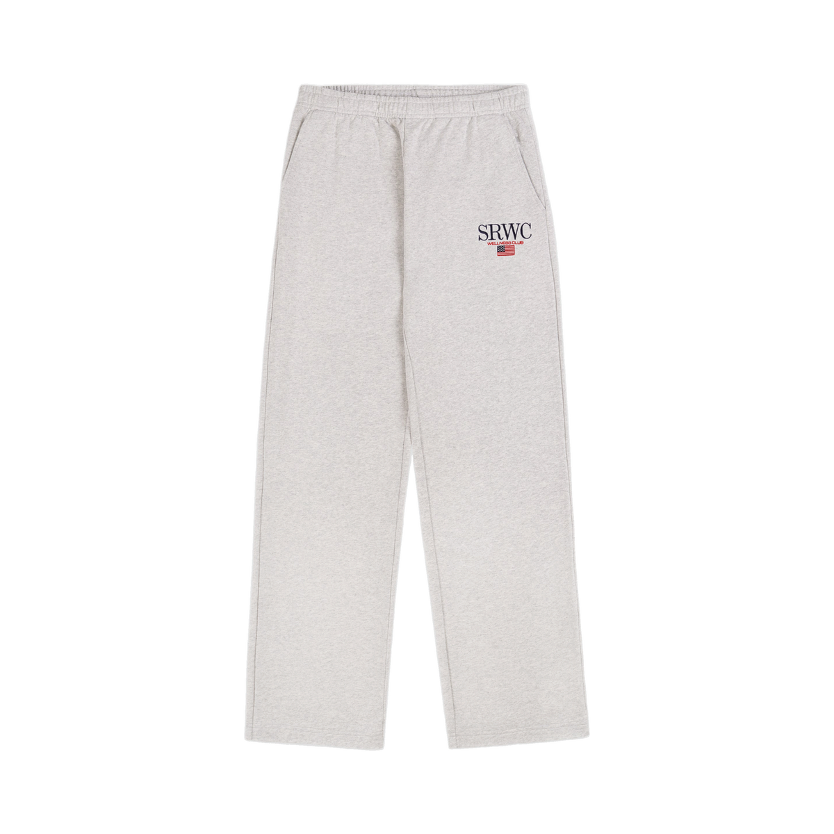 Nautical Embroidered Wide Sweatpant - Heather Gray