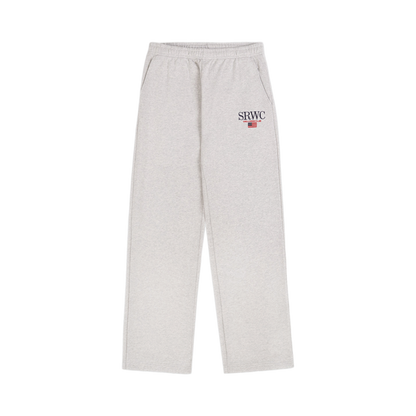 Nautical Embroidered Wide Sweatpant - Heather Gray