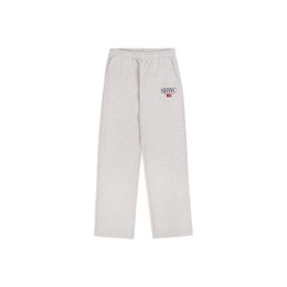 Nautical Embroidered Wide Sweatpant - Heather Gray