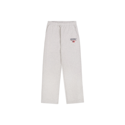 Nautical Embroidered Wide Sweatpant - Heather Gray