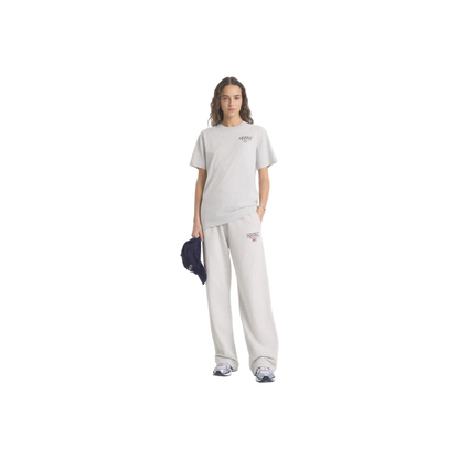 Nautical Embroidered Wide Sweatpant - Heather Gray
