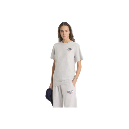 Nautical Embroidered Wide Sweatpant - Heather Gray